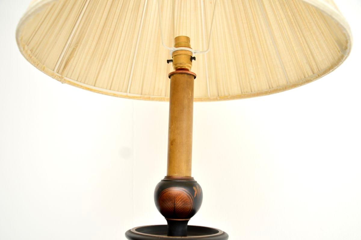 Chinoiseries Lampadaire laqué ancien style chinoiseries en vente