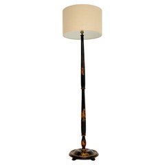 Antique Lacquered Chinoiserie Floor Lamp