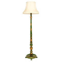 Antique Lacquered Chinoiserie Floor Lamp