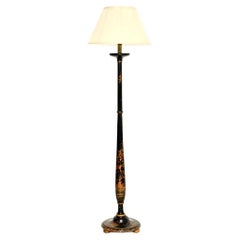 Antique Lacquered Chinoiserie Floor Lamp