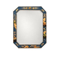 Antique Lacquered Chinoiserie Mirror