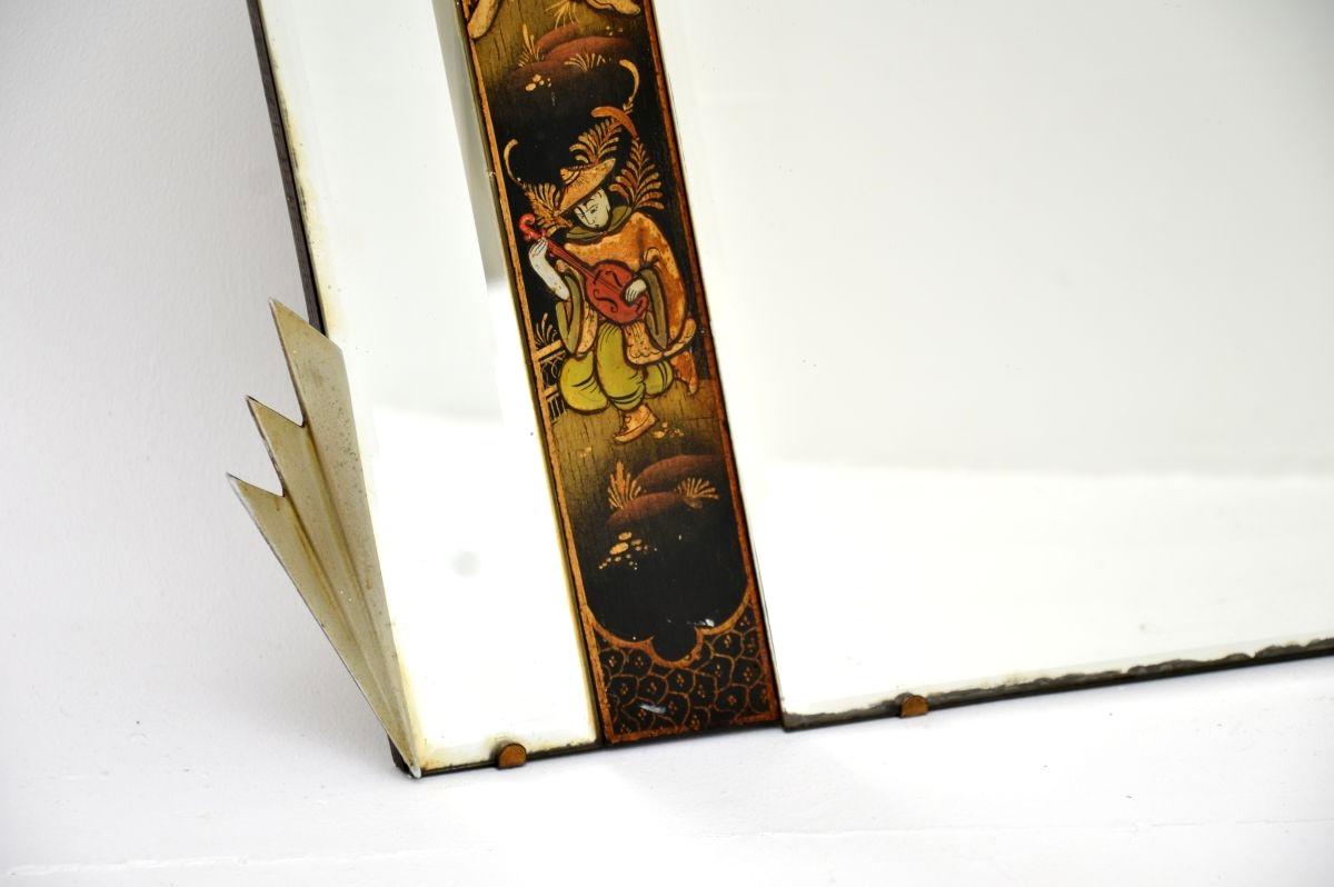 Espejo Chinoiserie Antiguo Lacado en Bueno estado para la venta en London, GB