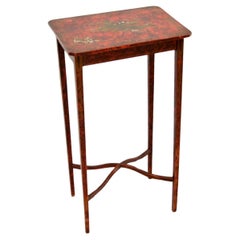 Antique Lacquered Chinoiserie Side Table