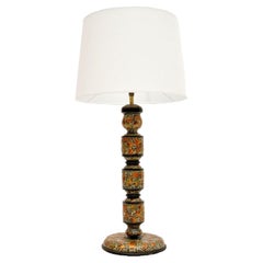 Antique Lacquered Chinoiserie Table Lamp