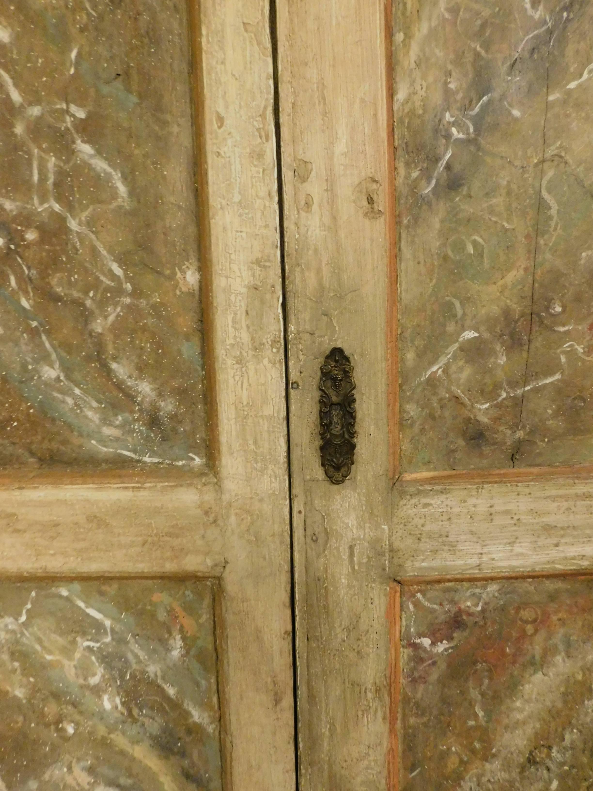 Antique lacquered door.