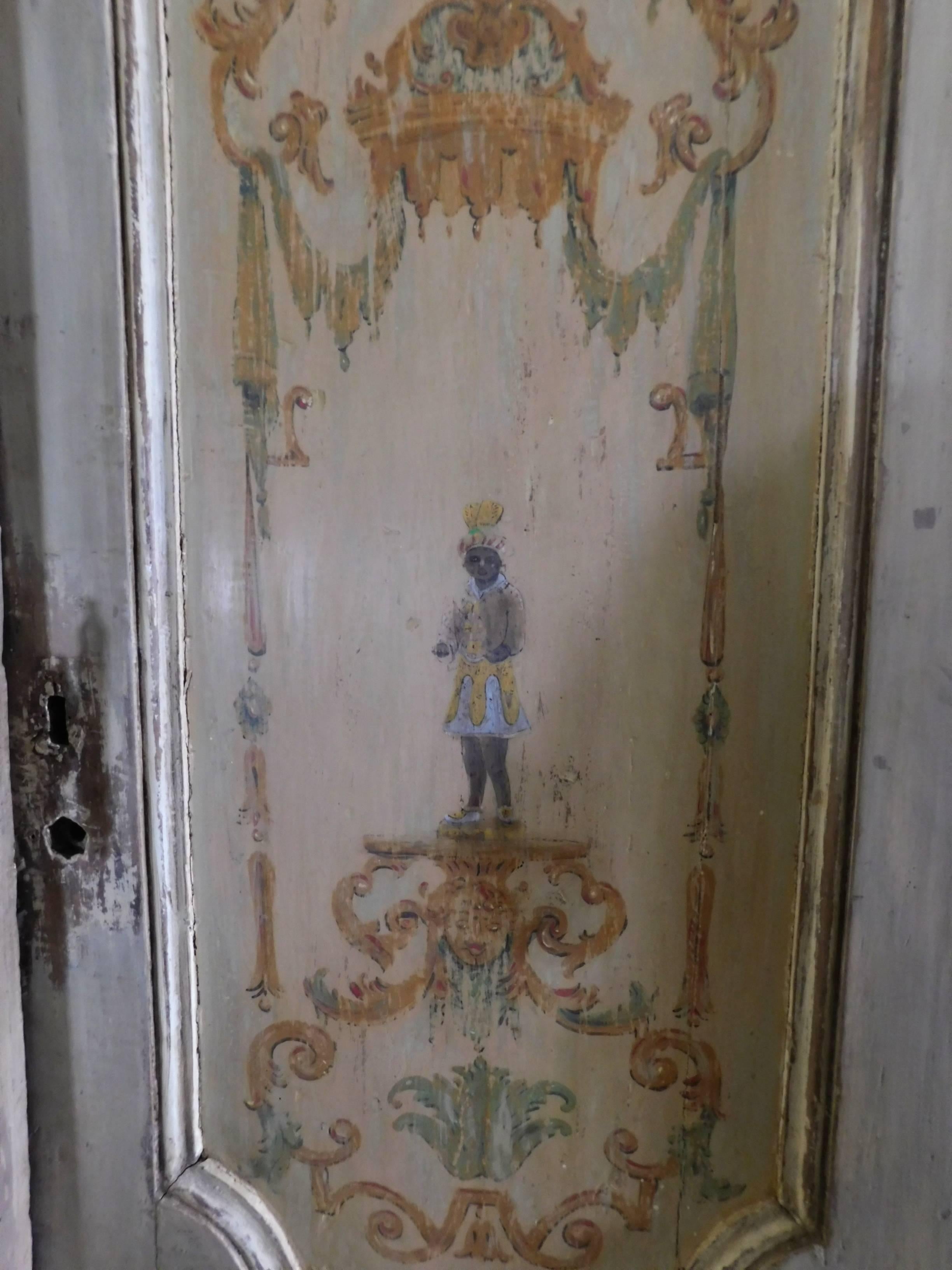 Early 18th Century Antique Lacquered Door