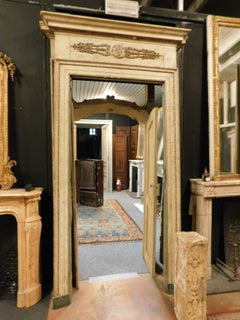 Antique Lacquered Frame, Passage with Charles X Friezes, Italy