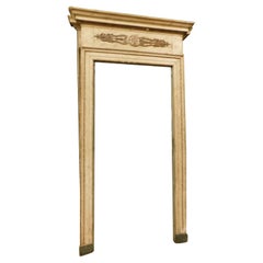 Antique Lacquered Frame, Passage with Charles X Friezes, Italy