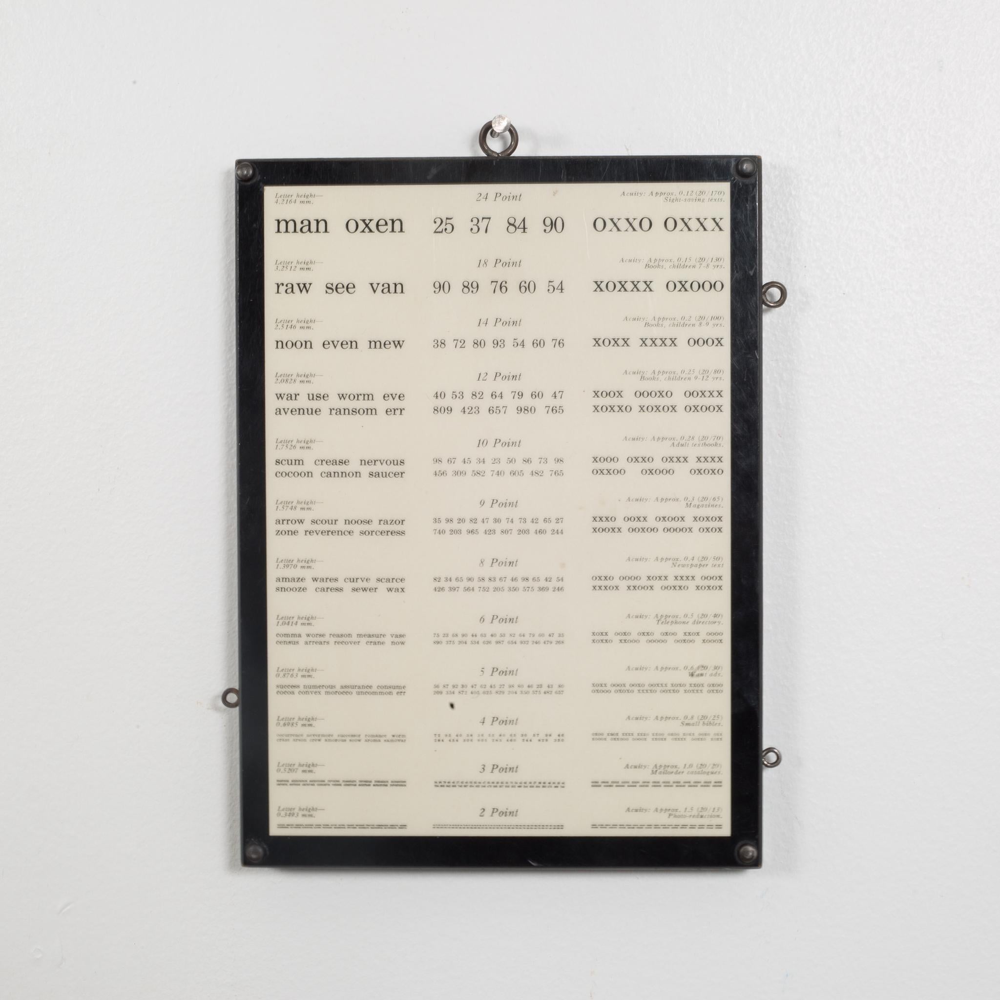 vision test chart