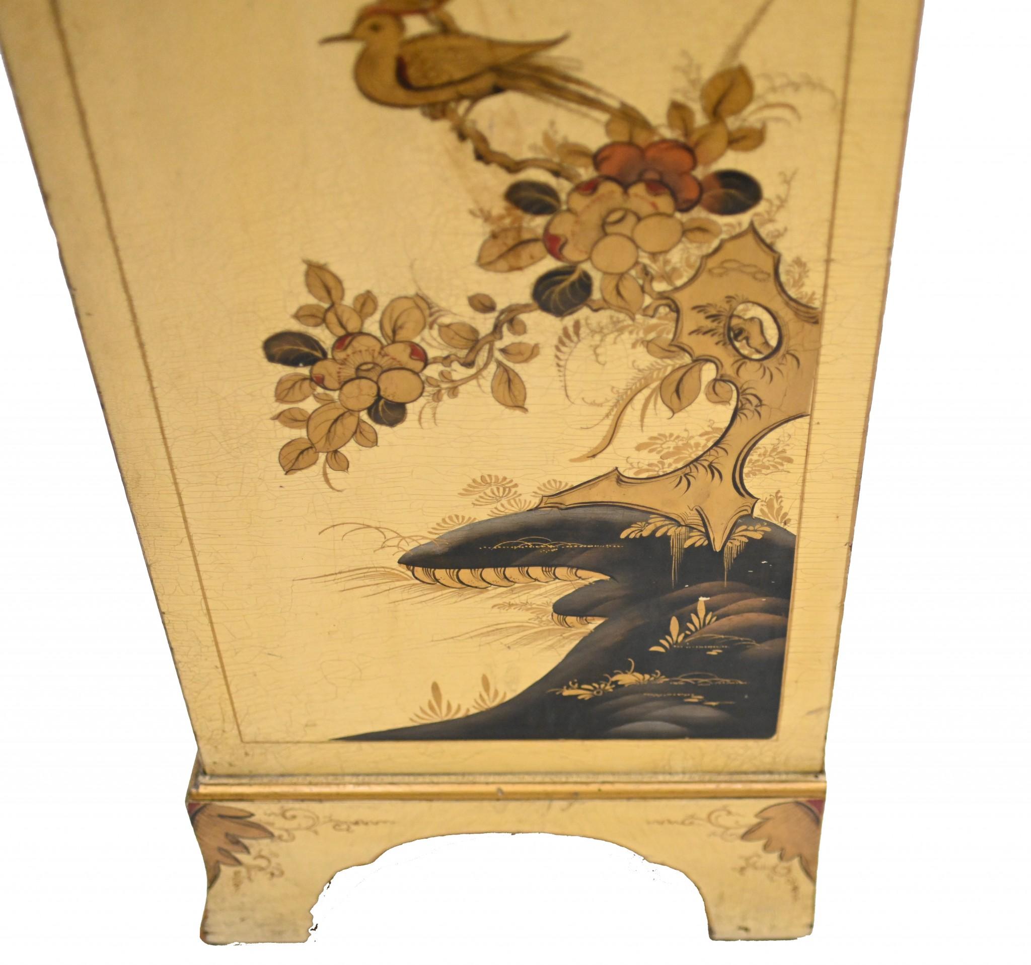 Antique Lacquered Side Cabinet Chinoiserie 1920 5