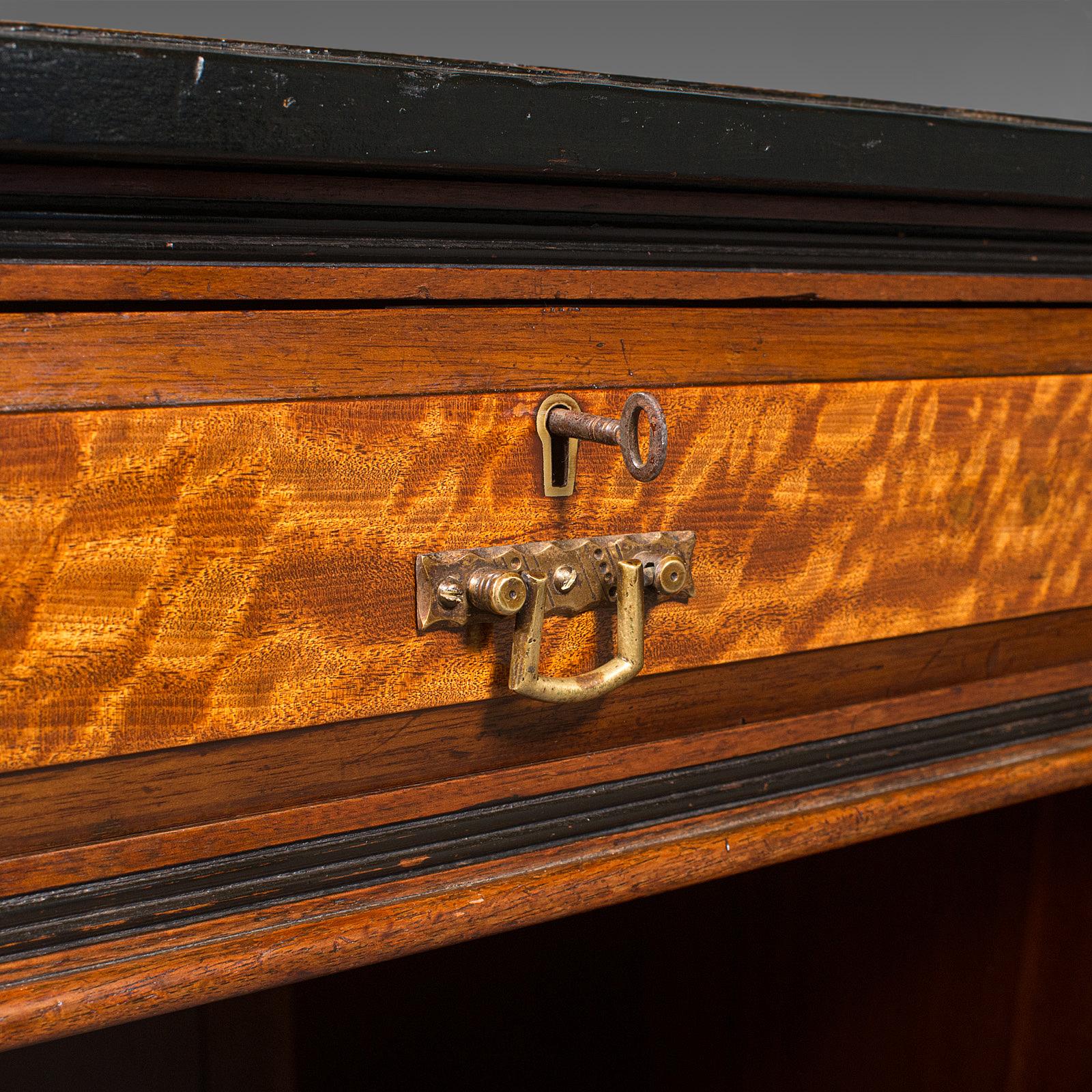 Bureau de salon ancien pour femmes, anglais, table à écrire, période esthétique, 1880 en vente 4