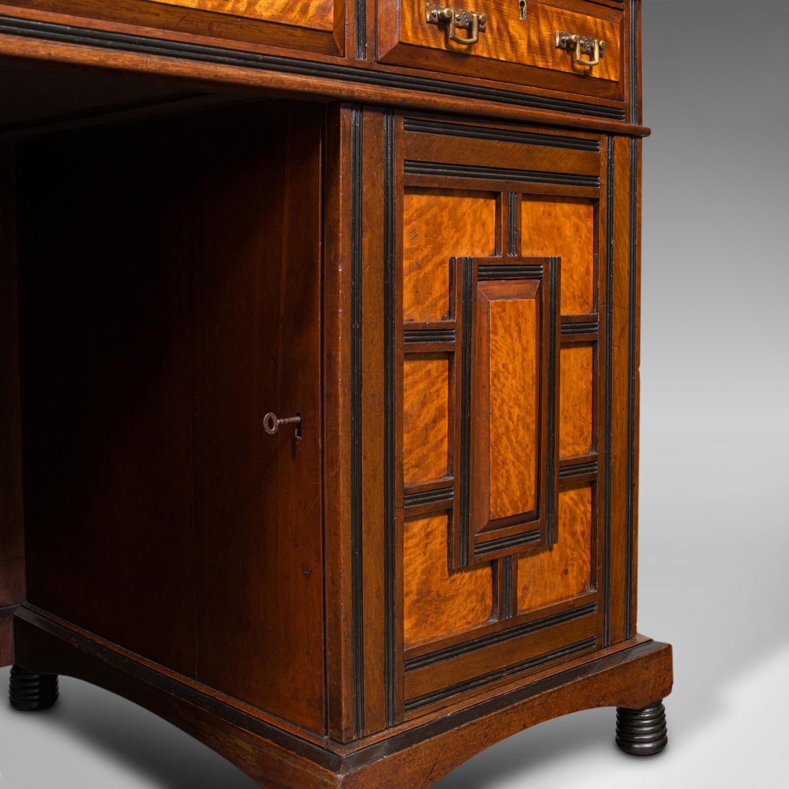 Antique Ladies Morning Room Desk, English, Writing Table, Aesthetic Period, 1880 5
