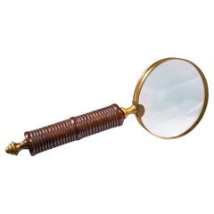 Antique Ladies Sampler Magnifier, English, Brass, Magnifying Glass, Edwardian