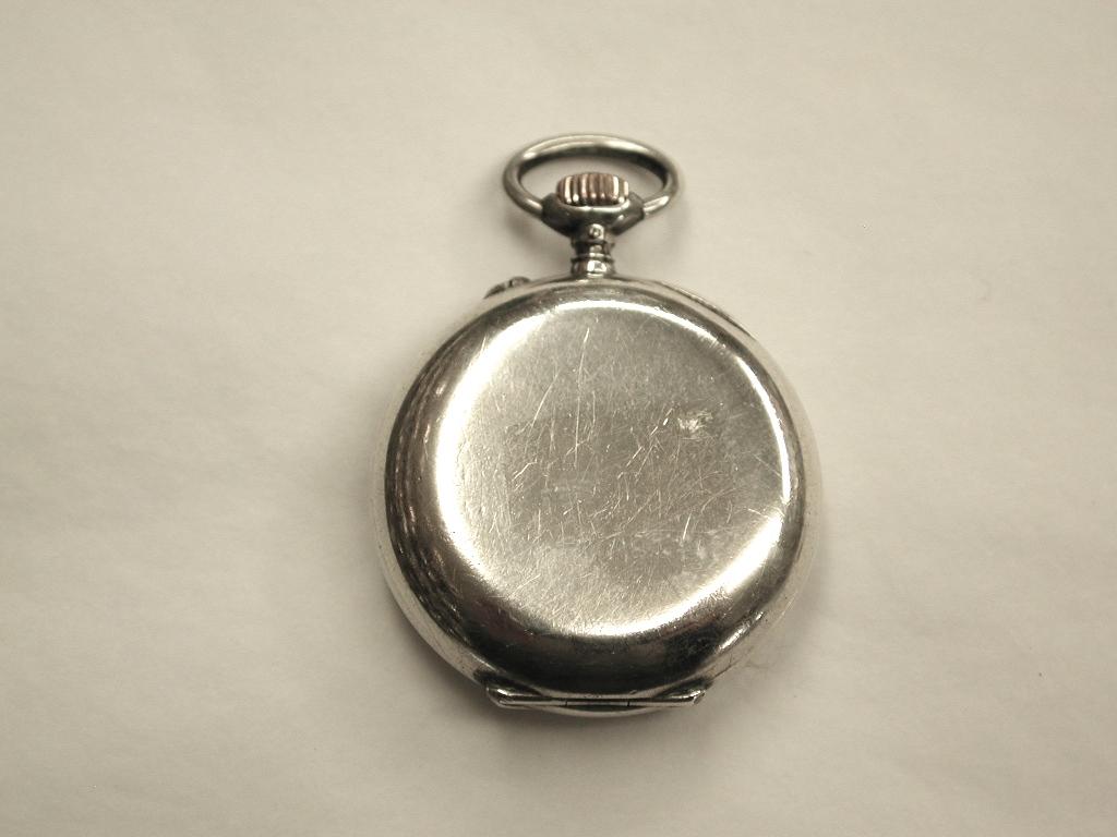Early 20th Century Antique Ladies Swiss Silver Pocket Watch, circa 1900