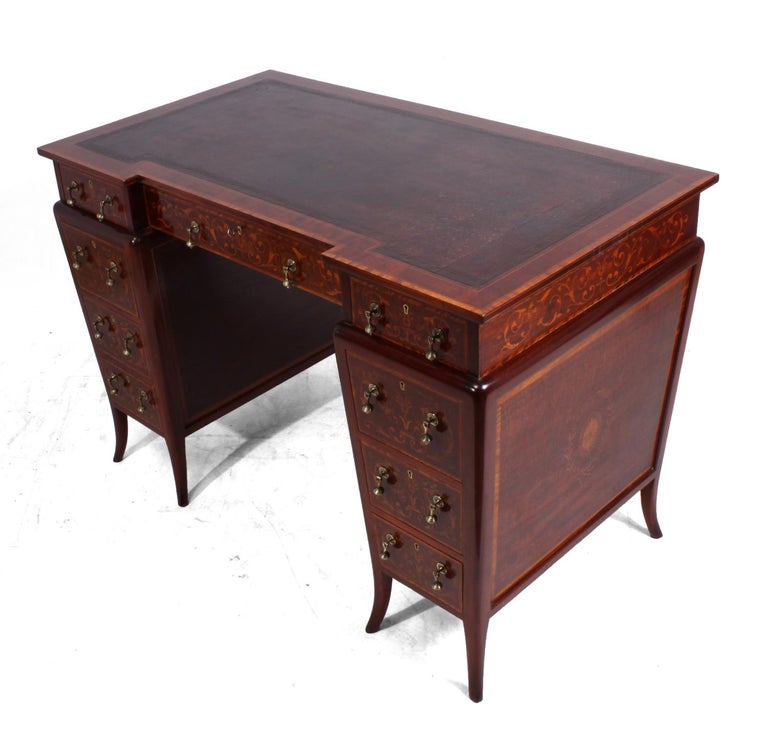 Antique Ladies Writing Desk by Edwards and Roberts, circa 1900 For Sale