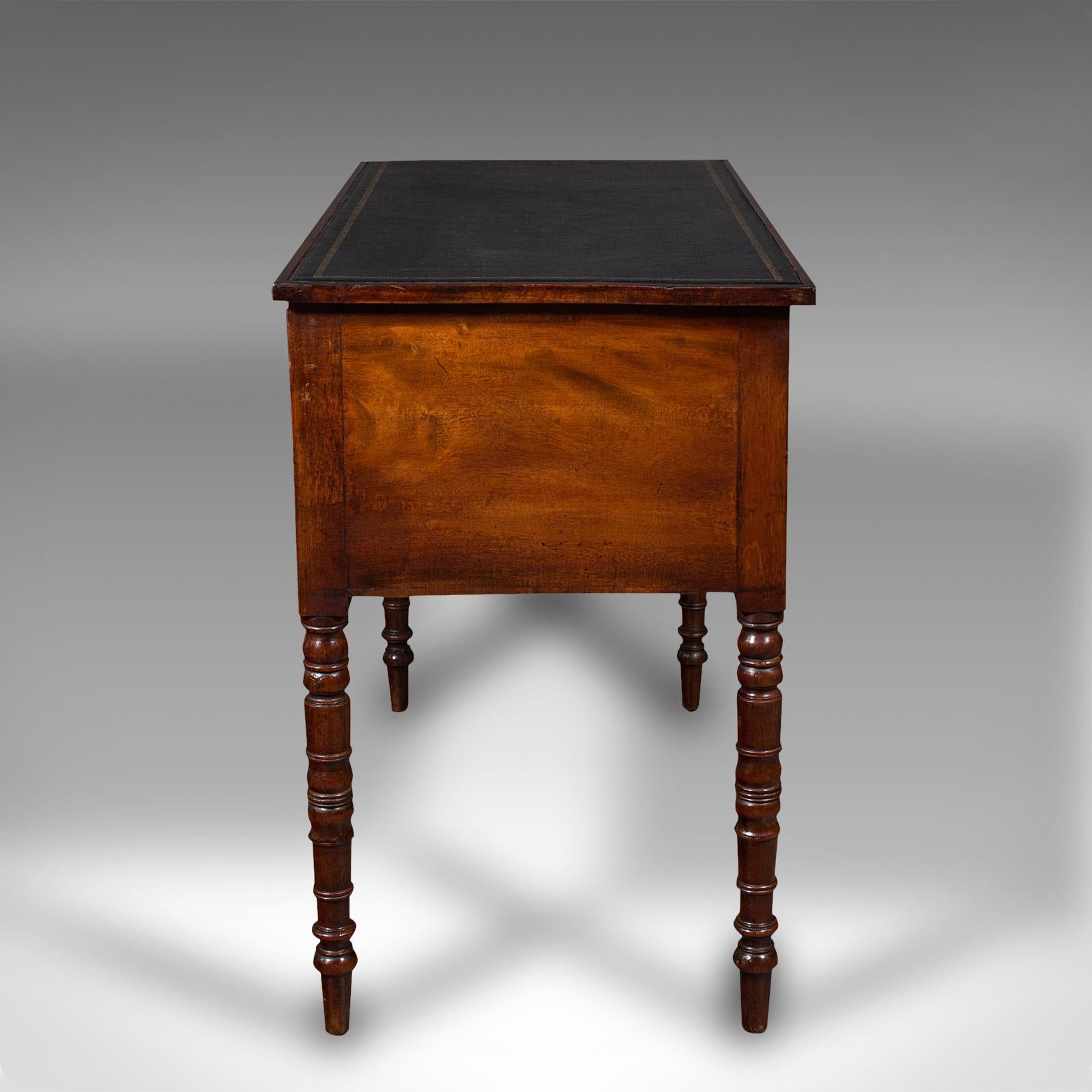 Antique Ladies Writing Desk, English, Correspondence Table, Victorian, C.1850 In Good Condition For Sale In Hele, Devon, GB