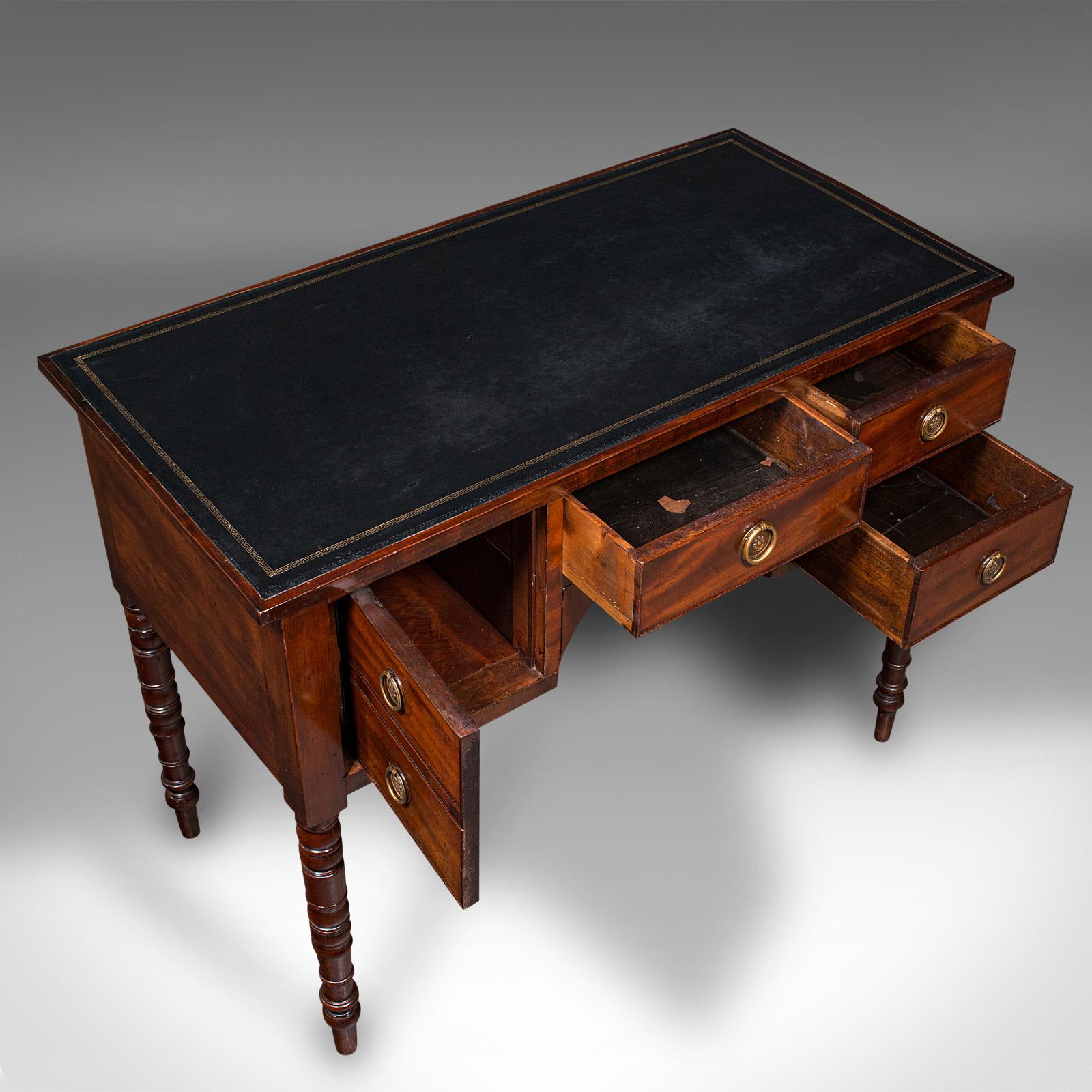 19th Century Antique Ladies Writing Desk, English, Correspondence Table, Victorian, C.1850 For Sale