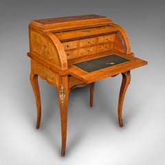 Antiker Damenschreibtisch, Französisch, Nussbaum, Tisch, Bonheur Du Jour, viktorianisch