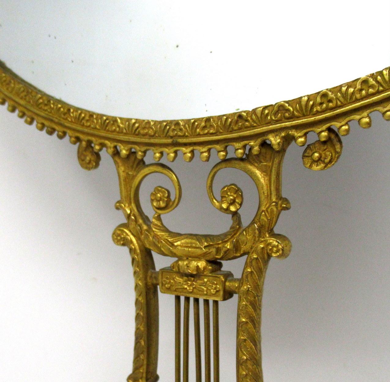 Antique Lady's French Ormolu Bronze Dressing Table Vanity Mirror Grand Tour 3