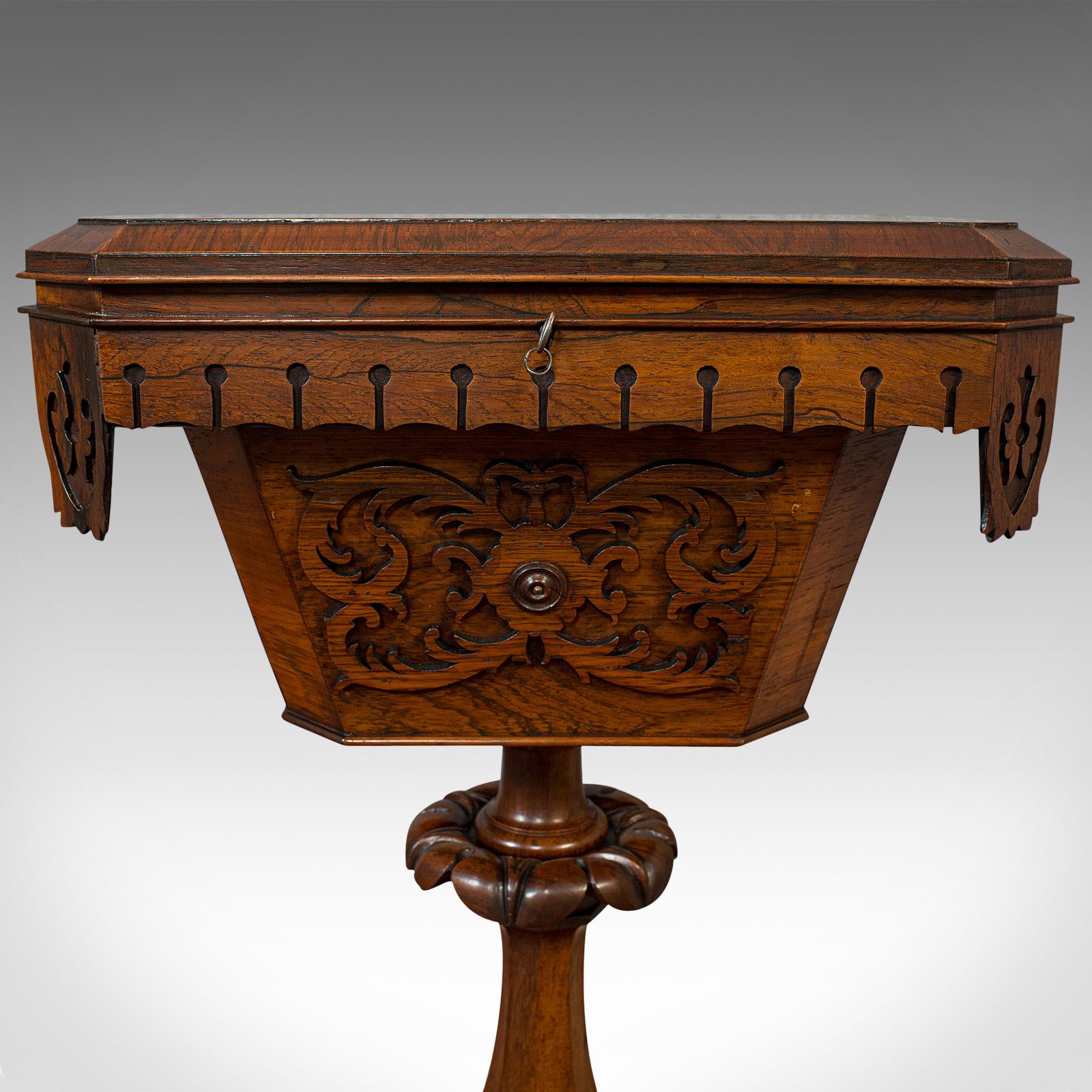 Antique Lady's Work Box, English, Rosewood, Sewing, Table, Regency, circa 1820 6