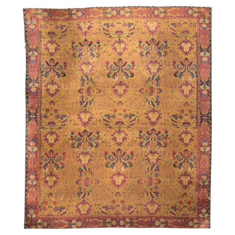 Antiker indischer Lahore-Teppich. 4,75 x 4,00 m, antik im Angebot