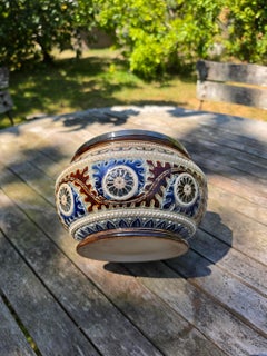 Antique Lambeth Doulton Salad Bowl London 1881 Original Condition