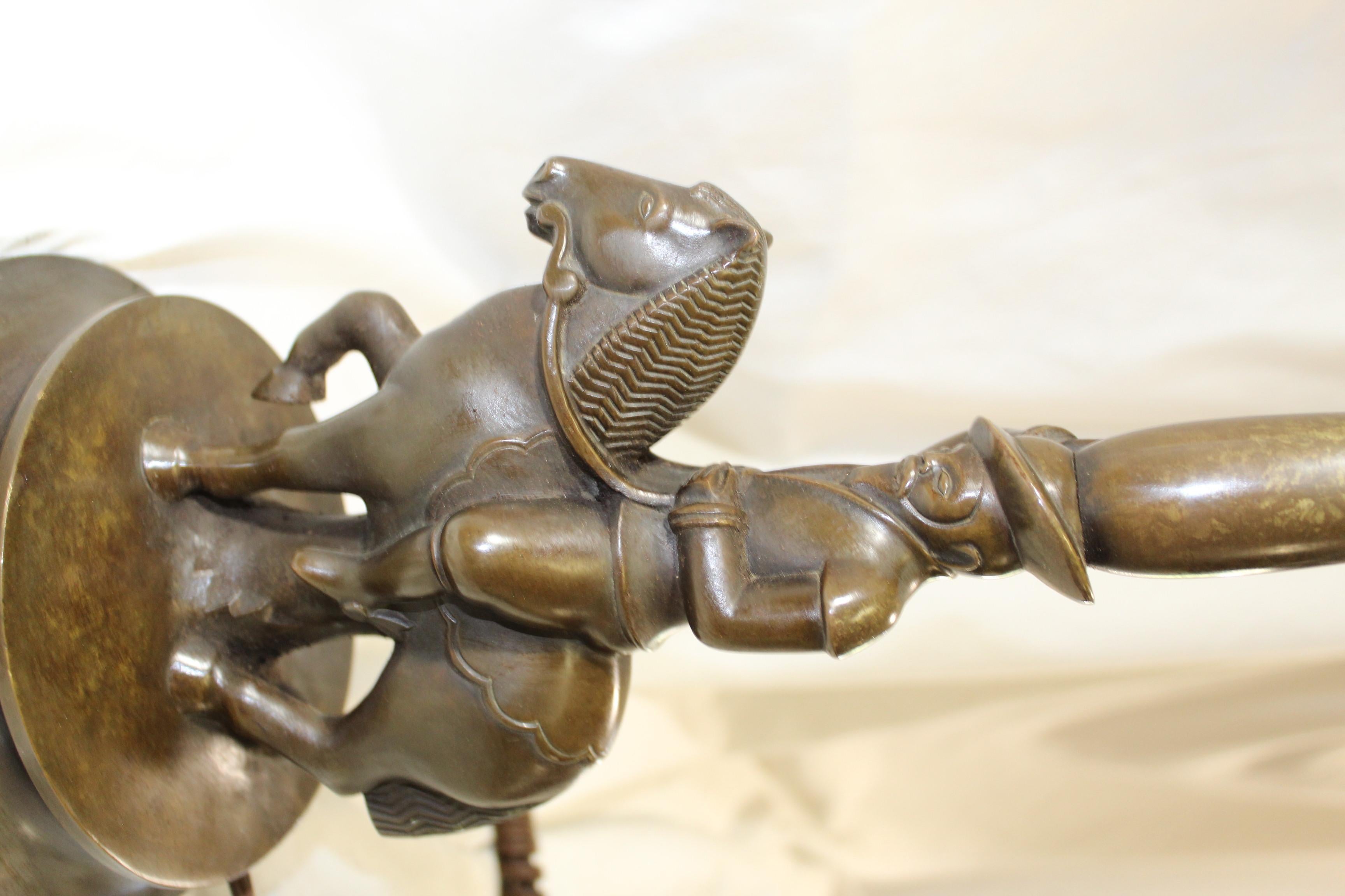 Moulage Base de lampe ancienne  Bronze, Nouveau ou Déco en vente