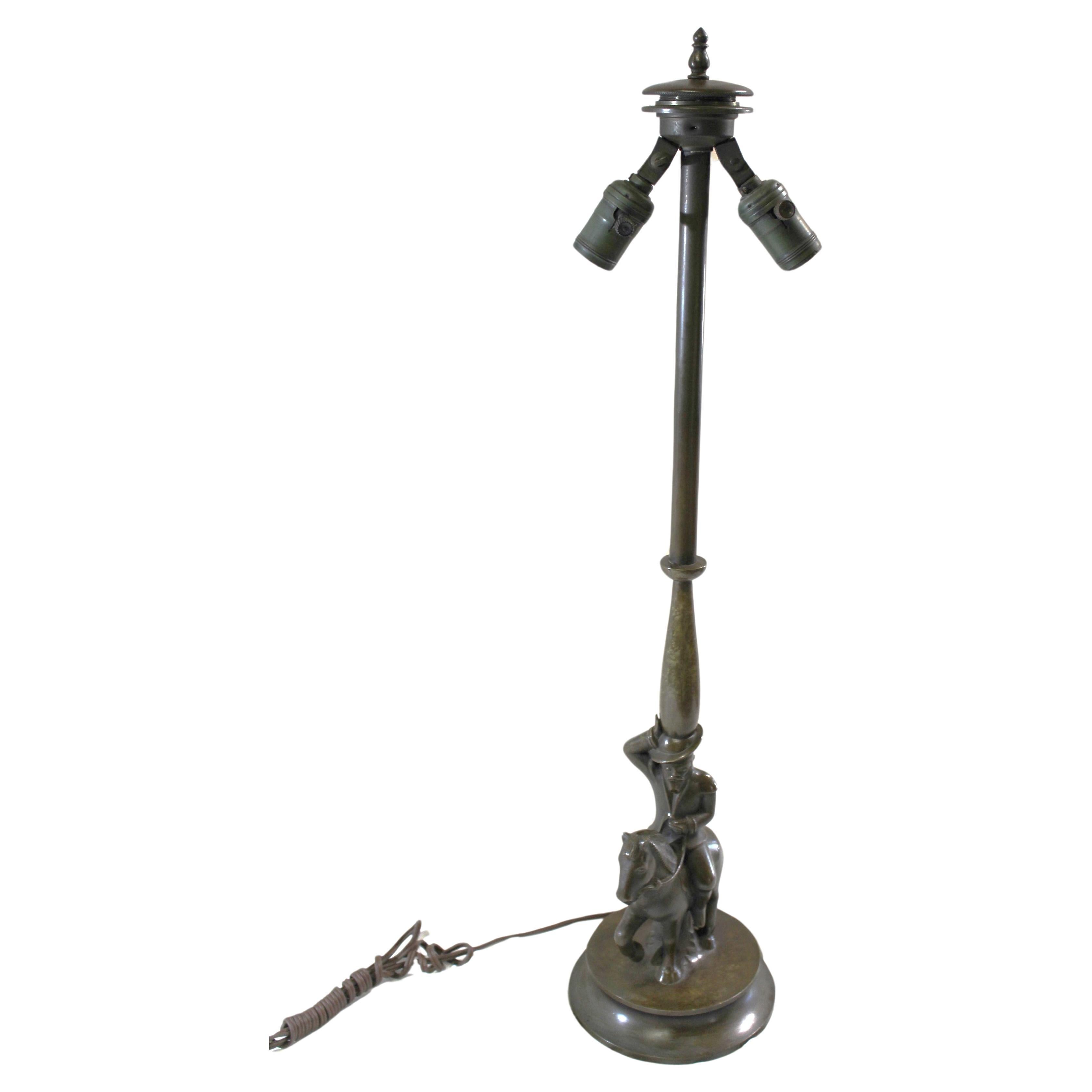 Antique Lamp Base  , Bronze , Nouveau or Deco  