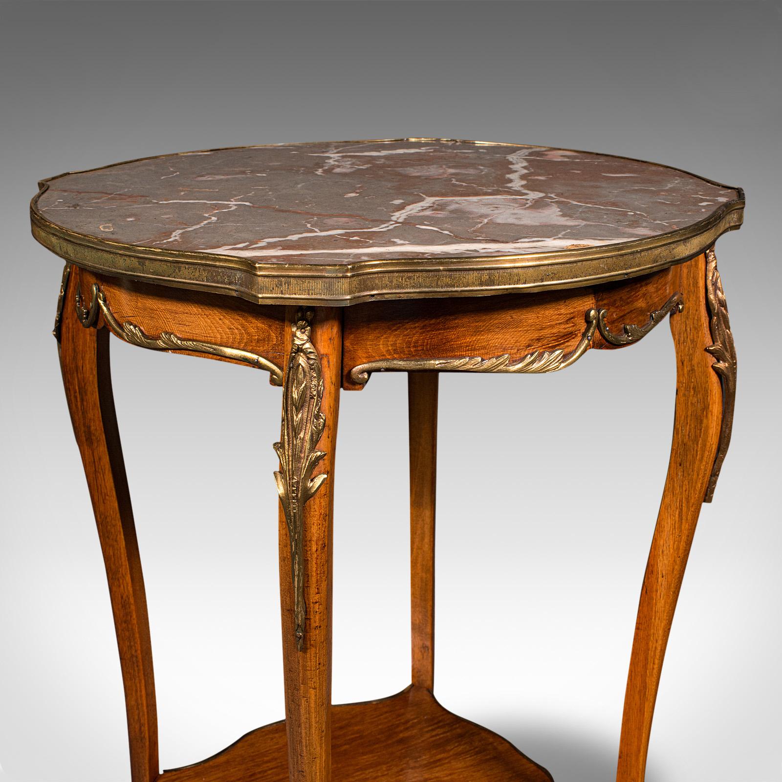 Antique Lamp Table, French Marble, Decorative, Occasional, Victorian, Circa 1900 3