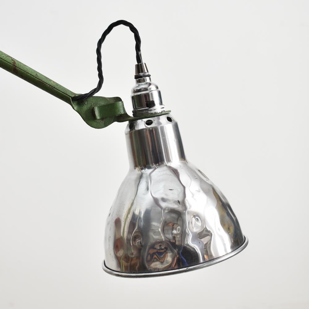 Aluminum Antique Lampe Gras Model 201 by Bernard Albin Gras 1930s