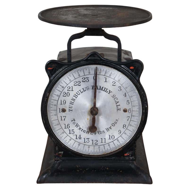 Antique Salter Family Scales No 50 a Well Loved and Used Family Scales ...