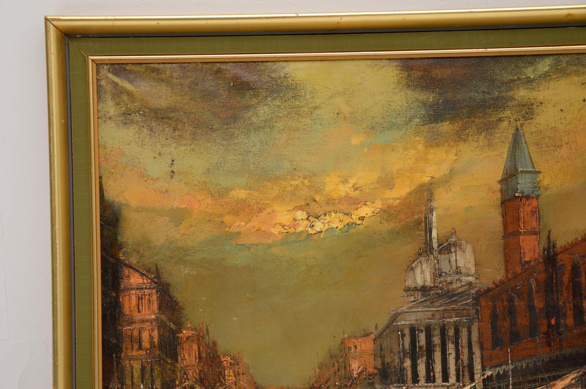 Peinture à l'huile ancienne de paysage signée « Liner » Bon état - En vente à London, GB