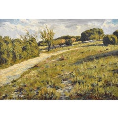 Antique Landscape Painting, Avignon, Nature Painting, XX Century, 'QP 416'