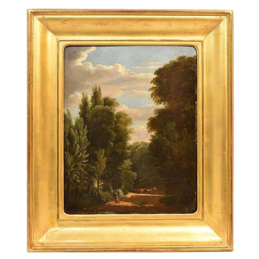 Antique Landscape Painting, Nature Painting, Bertin, XIX Century For ...