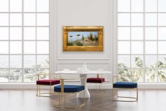 Antique Landscape Painting of Naples by George Fischhof