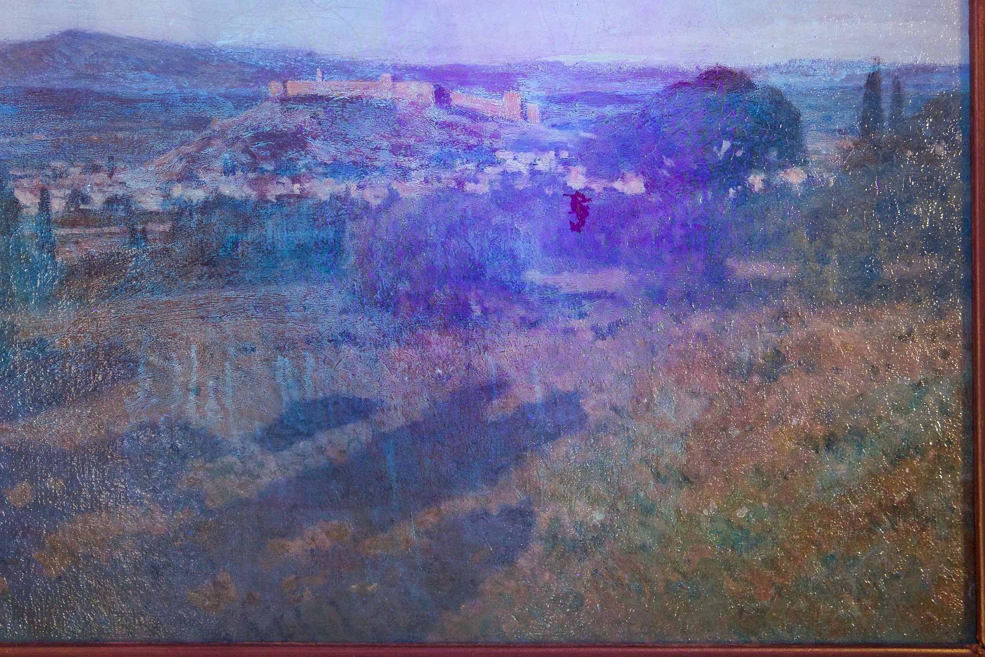 Antique Landscape Painting of Provence, France by Léon Joubert in vendita 11