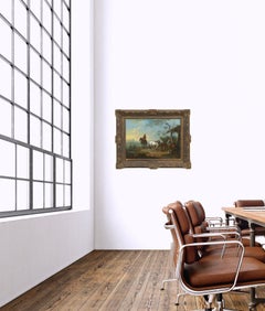 Antique Landscape Paintings Attributed to Pieter van Bloemen, 18th Century, Pair