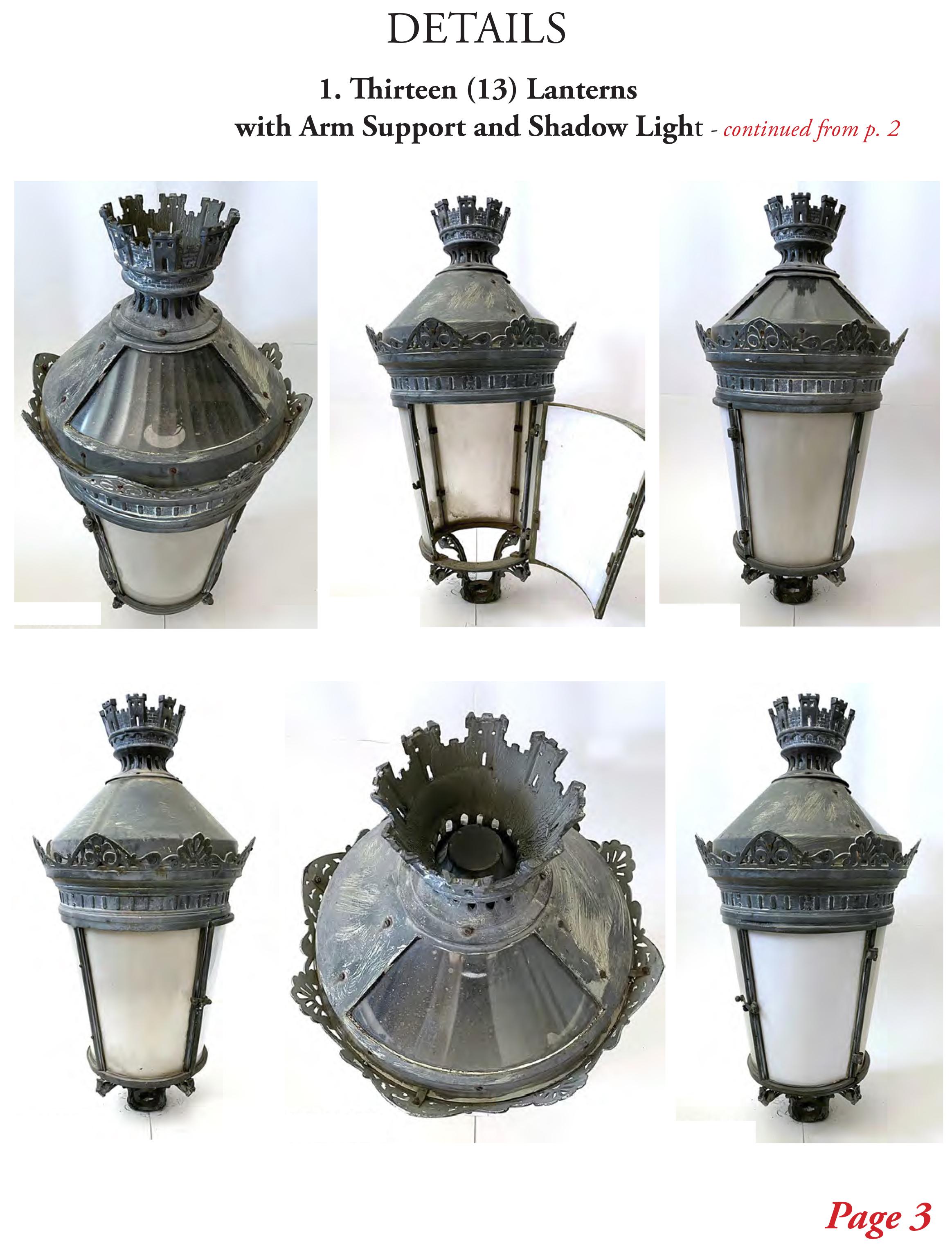 Antique Lantern French Palatial (#14 of 29 Available) Buy 2+ Shipping is FREE For Sale 7