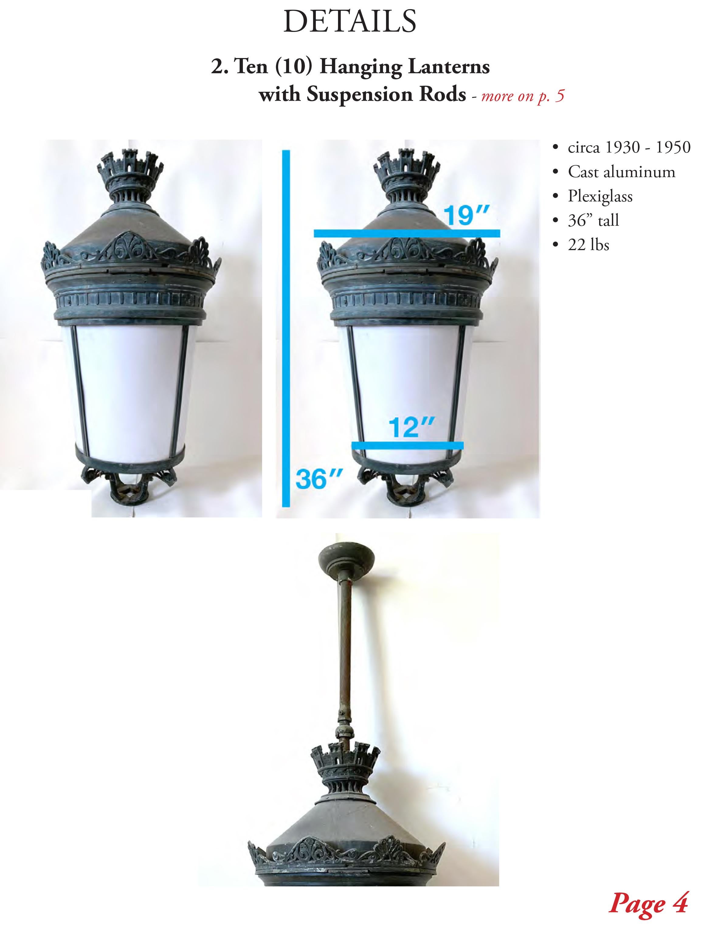 Antique Lantern French Palatial (#14 of 29 Available) Buy 2+ Shipping is FREE For Sale 8