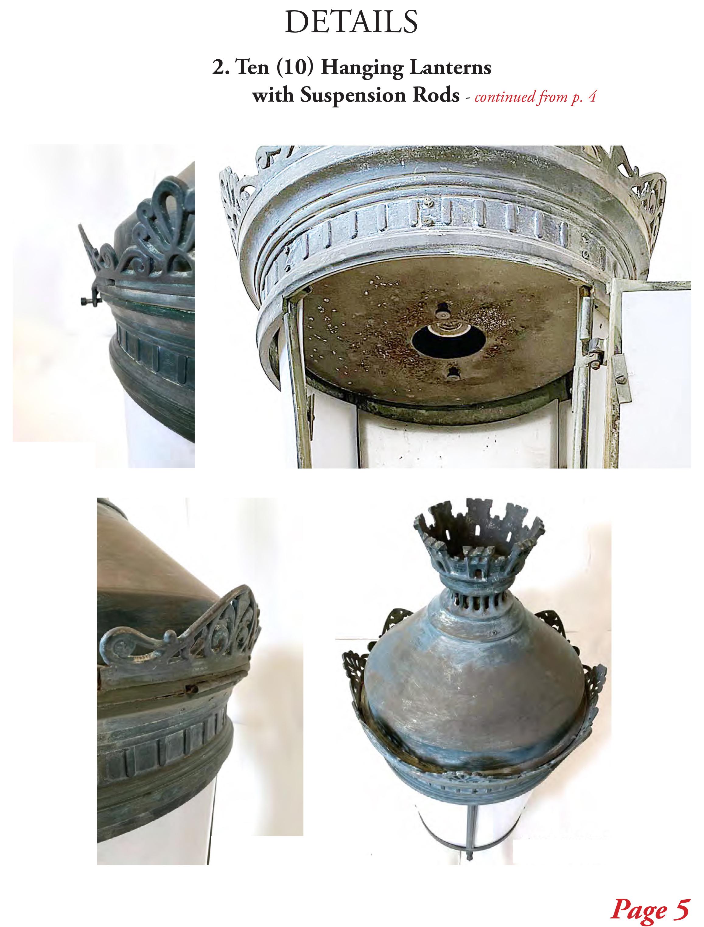 Antique Lantern French Palatial (#14 of 29 Available) Buy 2+ Shipping is FREE For Sale 9