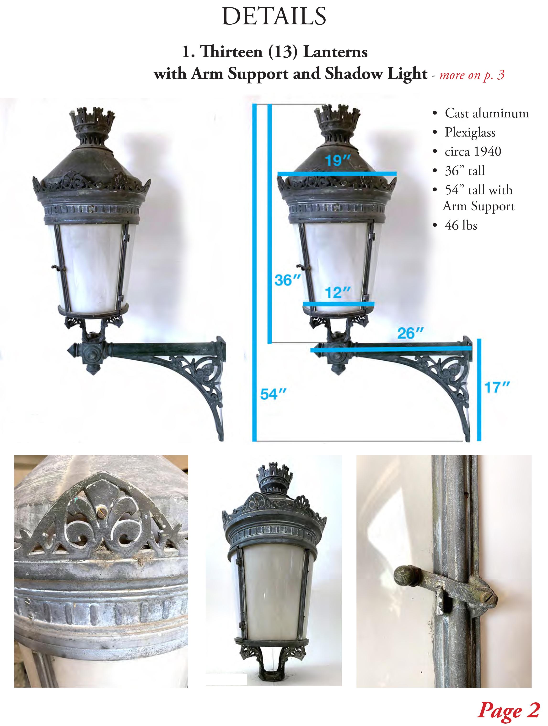 Antique Lantern French Palatial (#17 Pairs w/#18) 29 Avail. Buy 2+ Shipping FREE For Sale 1