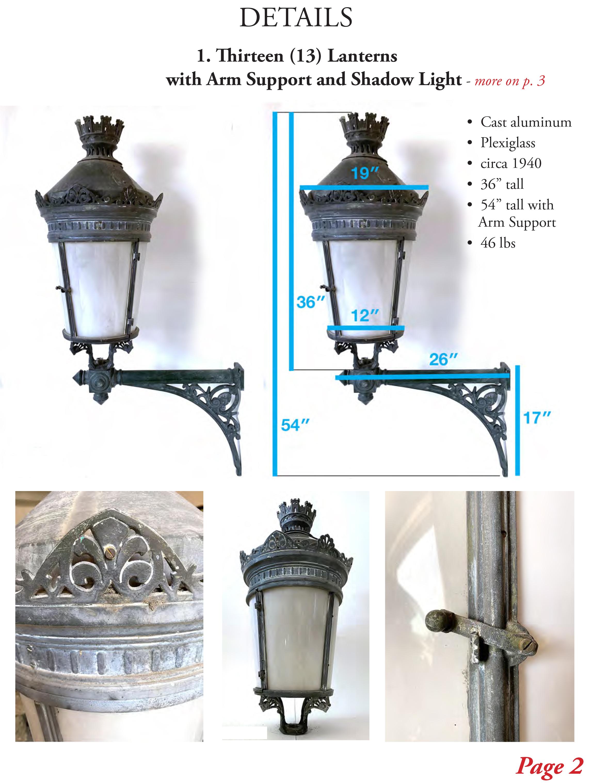 Antique Lantern French Palatial (#20 Pairs w/#19) 29 Avail. Buy 2+ Shipping FREE 3