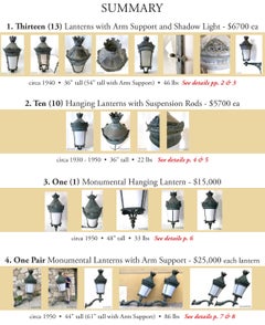 Antique Lantern French Palatial (#26 Pairs w/#25) 29 Avail. Buy 2+ Shipping FREE