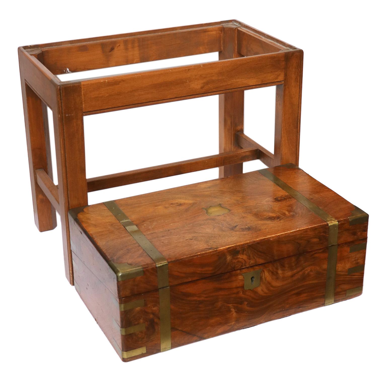 Antique Lap Desk with Stand en venta 1