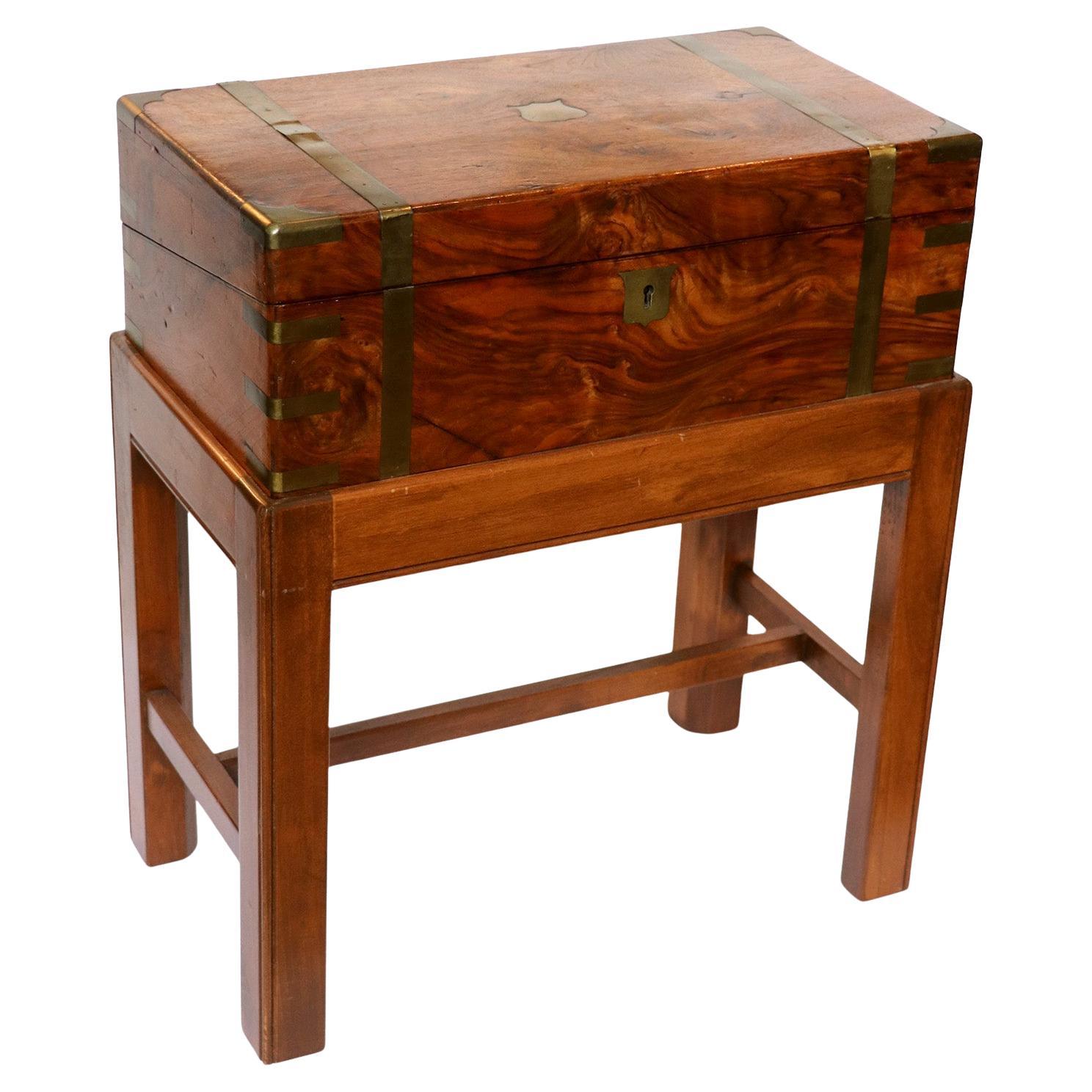 Antique Lap Desk with Stand