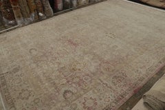 Antique Larestan Rug in Beige/Brown, with Floral Patterns, from Rug & Kilim