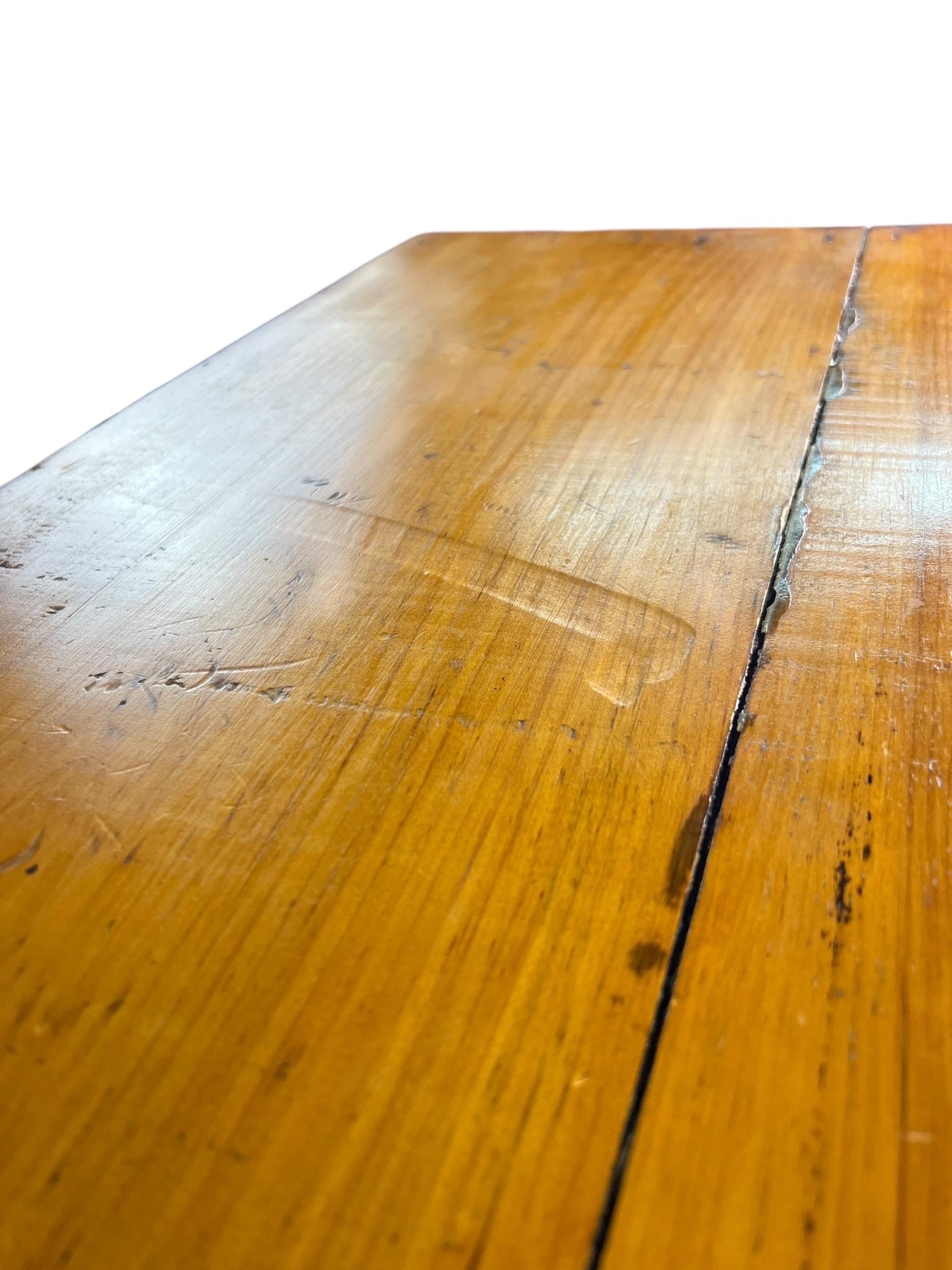 Antique Large 10 Drawer Pine Map File Flat File Cabinet For Sale 3