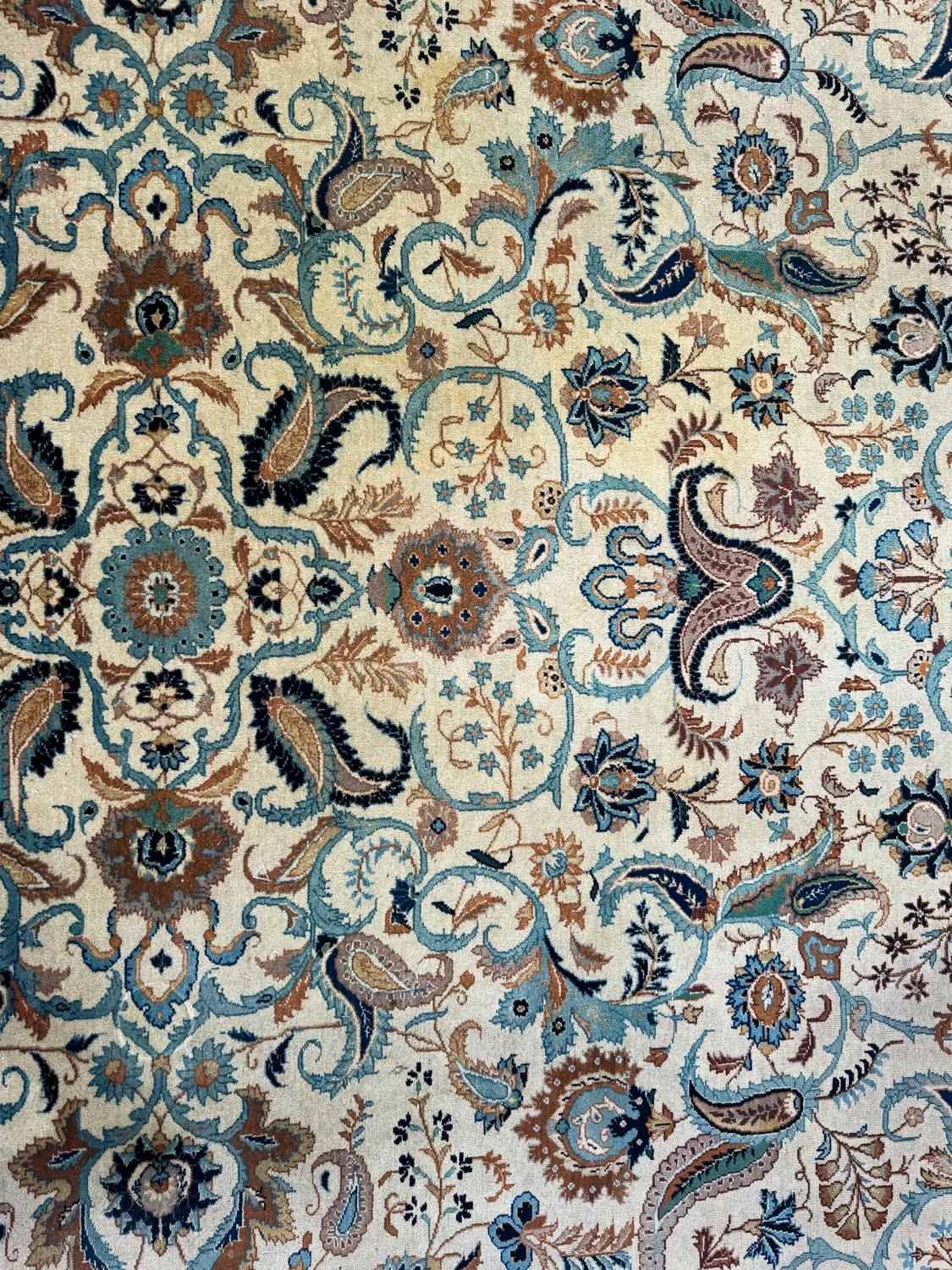 Grand tapis persan Tabriz 100 % laine 390x310cm 13ftx10ft Bon état - En vente à London, GB