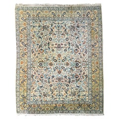 Antiker großer 100% Woll-Tabriz-Perserteppich 390x310cm 13ftx10ft