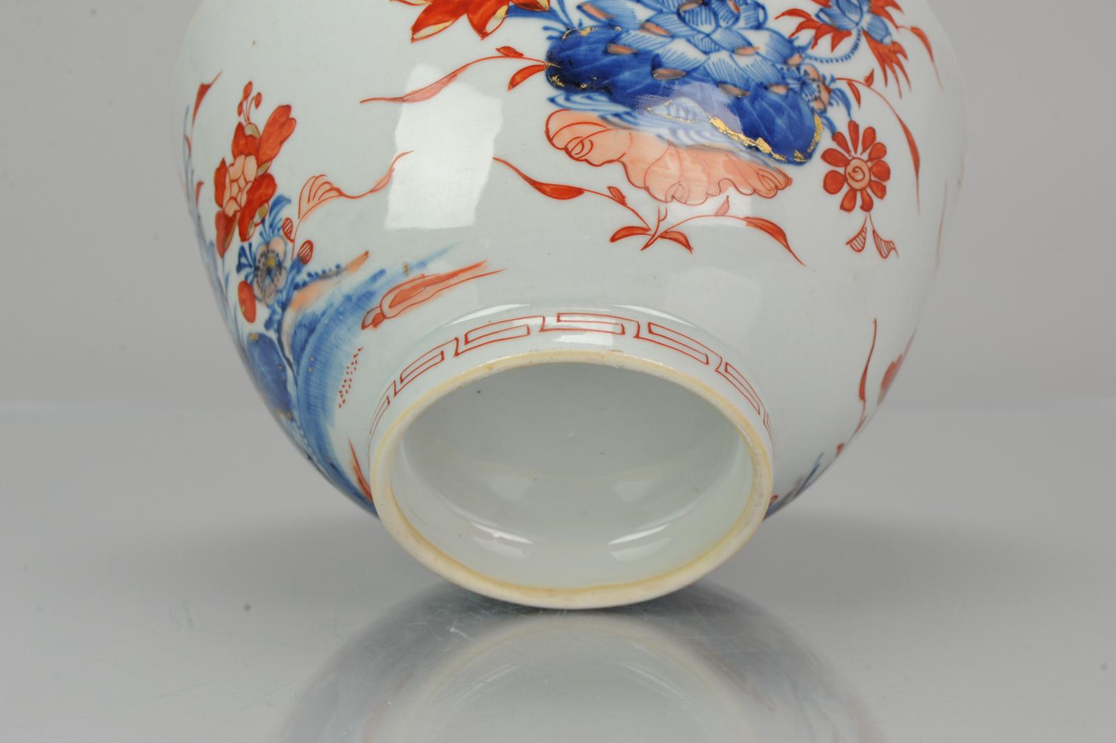 Antique Large 18th Century Chinese Imari Porcelain Kangxi Bowl, Top Quality 3